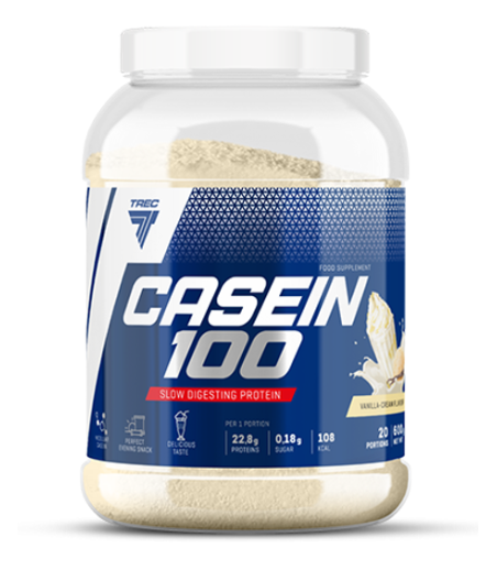 CASEIN 100   600g  JAR CREAMY-VANILLA