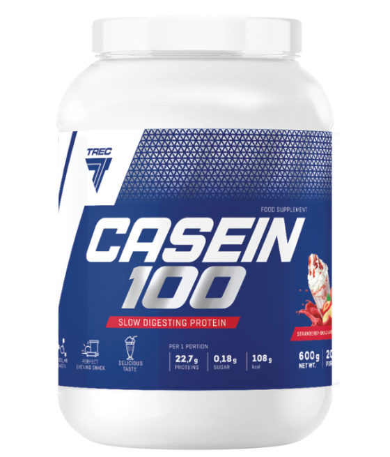 KASEIIN 100 Maasika "TREC NUTRITION", 600 g