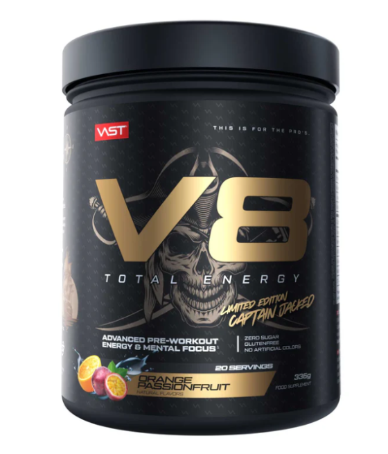 VAST V8 NITRO ULTIMATE PUMP & FOCUS BOOSTER ORANGE PASSIONFRUIT 336 GR