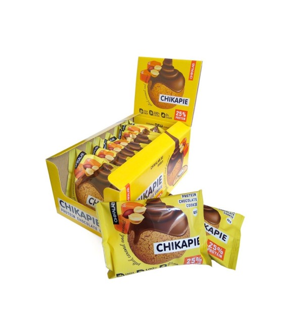 CHIKAPIE Chikalab Протеиновое печенье в шоколаде  Арахис 60 г