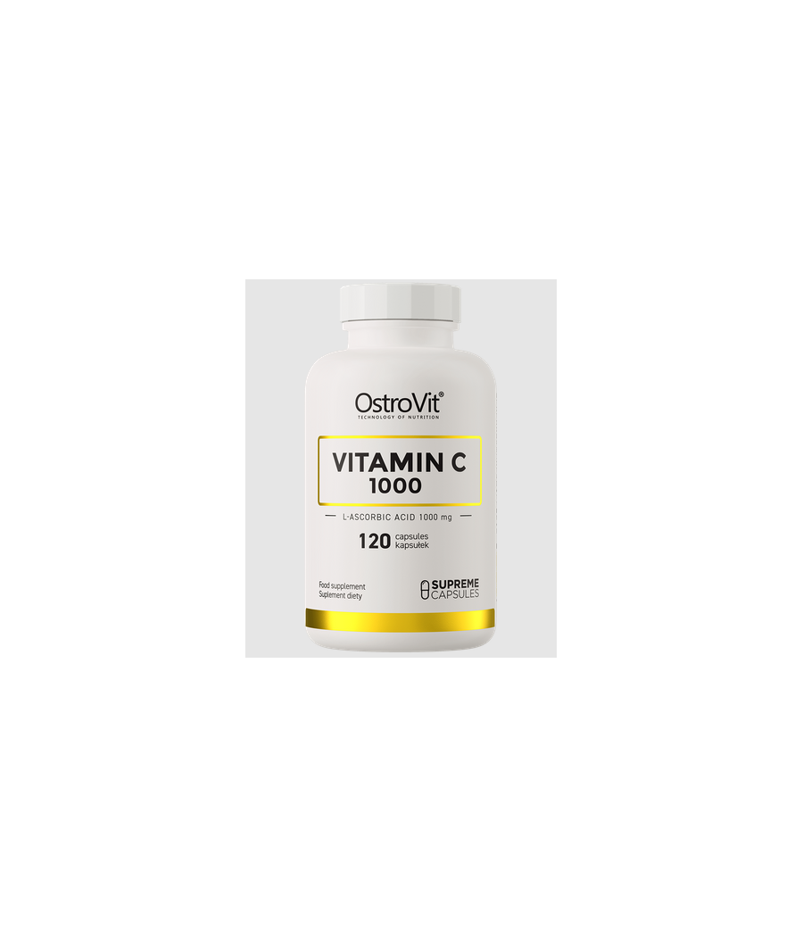 OstroVit Vitamin C 1000 mg 120 capsules – низкокалорийный продукт от Ostrovit, купить в Bombbar