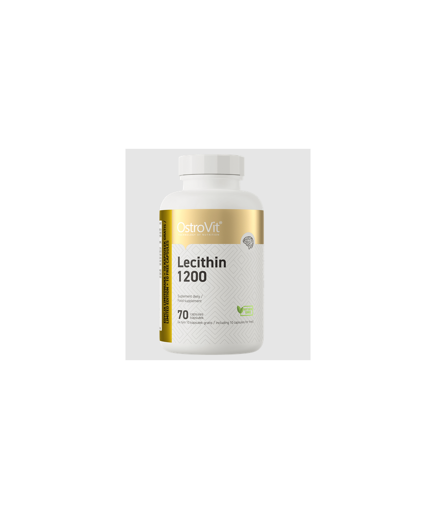 OstroVit Lecithin 1200 mg 70 capsules – низкокалорийный продукт от Ostrovit, купить в Bombbar