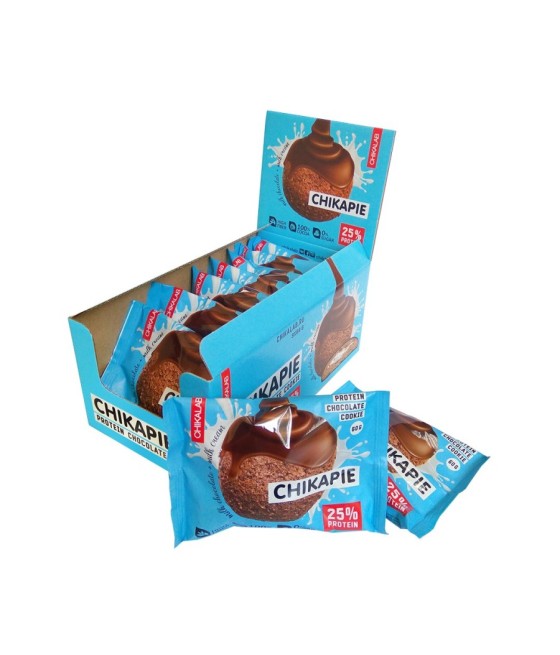 CHIKAPIE Chikalab Печенье глазированное с начинкой Шоколадное, 60 г