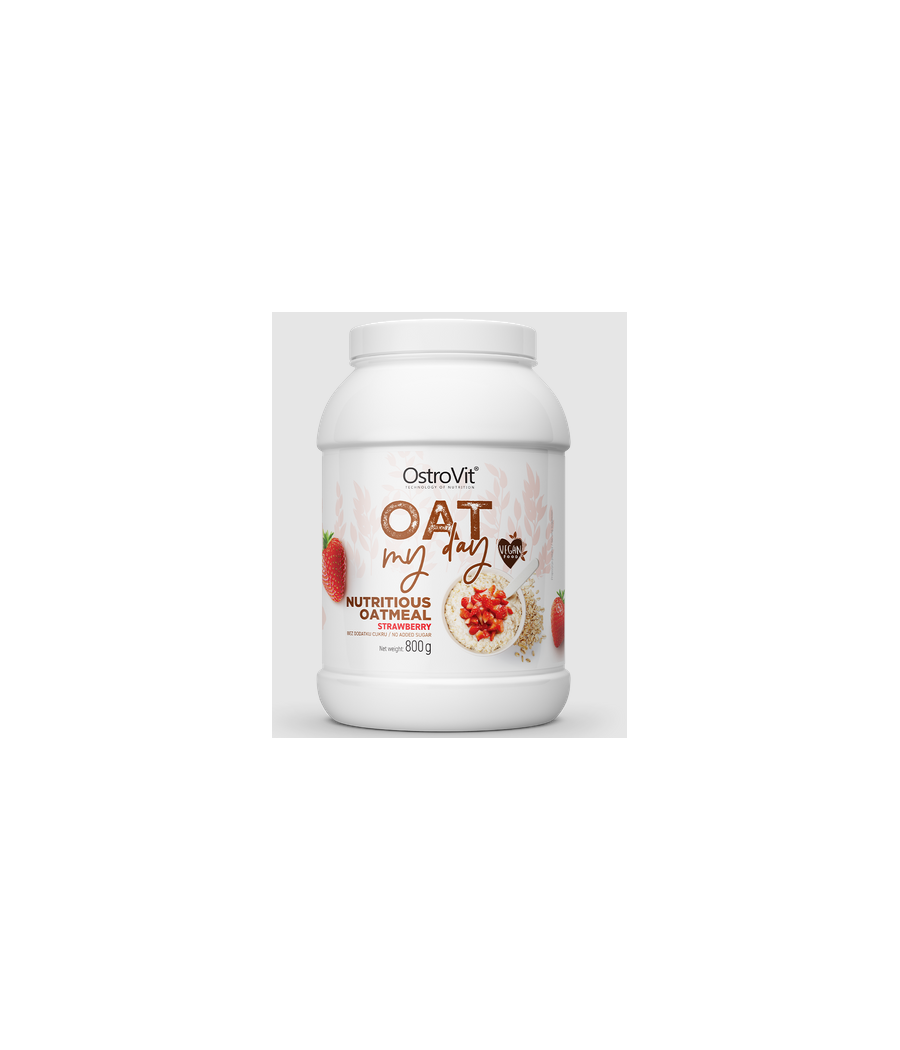 OstroVit Oat My Day 800 g strawberry – низкокалорийный продукт от Ostrovit, купить в Bombbar