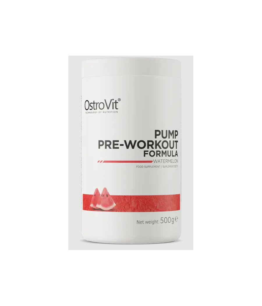 PUMP Pre-Workout Formula Arbuusimaitse "OstroVit", 500 g – madala kalorsusega toode firmalt Ostrovit, osta Bombbar-ist