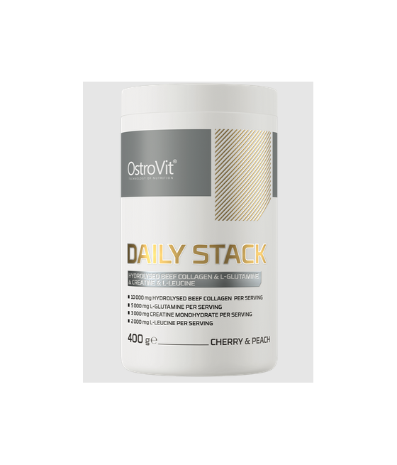 OstroVit Daily Stack kirsi- ja virsikumaitsega, 400 g