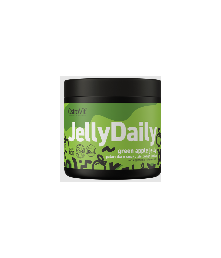 OstroVit Jelly Daily 350 g green apple – низкокалорийный продукт от Ostrovit, купить в Bombbar