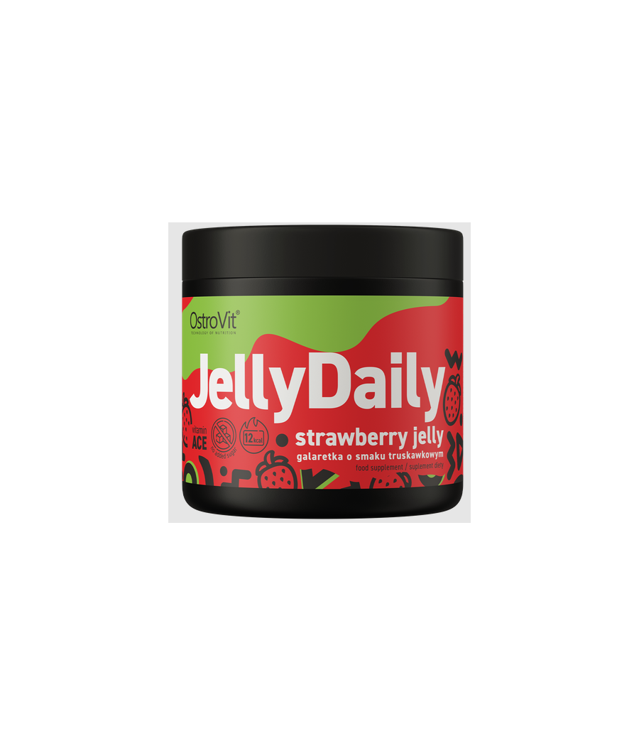 JellyDaily Maasikaželee "OstroVit", 350 g – madala kalorsusega toode firmalt Ostrovit, osta Bombbar-ist