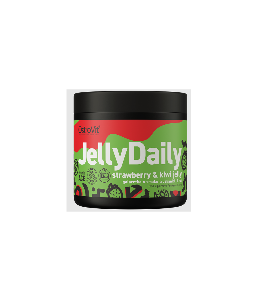 OstroVit Jelly Daily 350 g strawberry- kiwi – низкокалорийный продукт от Ostrovit, купить в Bombbar