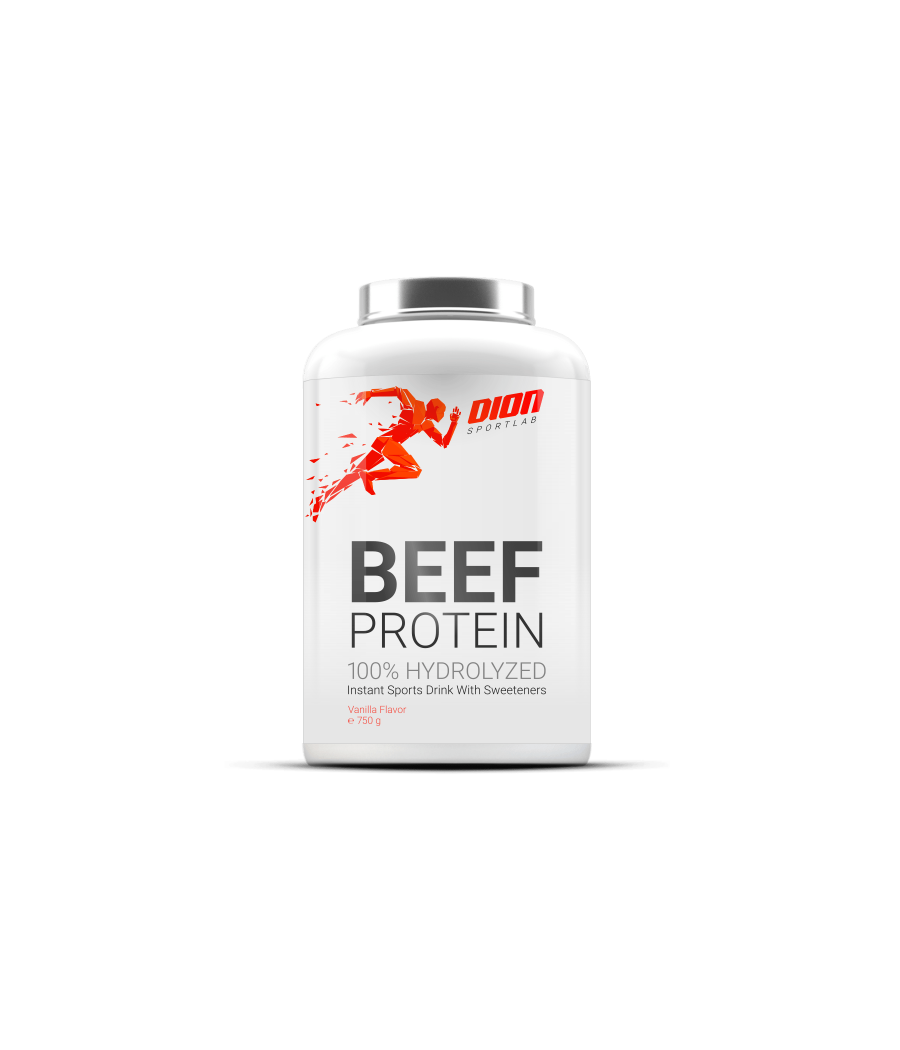 BEEF PROTEIN 100% Hüdrolüüsitud veiselihavalgu pulber "Dion" (Šokolaad), 750 g – madala kalorsusega toode firmalt DION Sportlab, osta Bombbar-ist