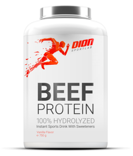 BEEF PROTEIN 100% Hüdrolüüsitud veiselihavalgu pulber "Dion" (Šokolaad), 750 g