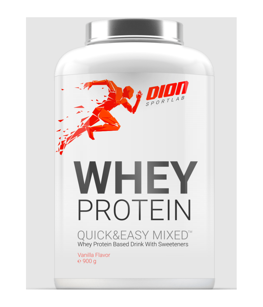 WHEY PROTEIN strawberry 900gr – low-calorie product from DION Sportlab, buy in Bombbar