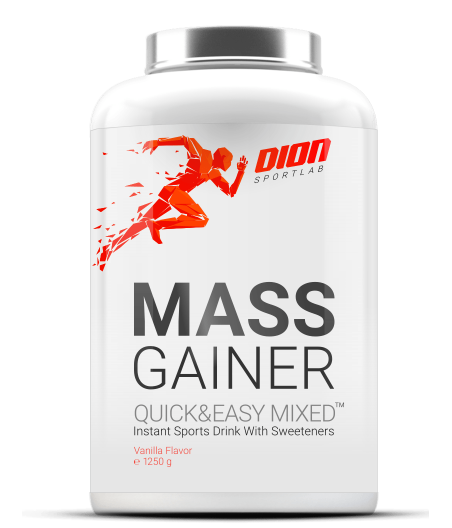 MASS GAINER Maasika maitsega "Dion", 1250 g