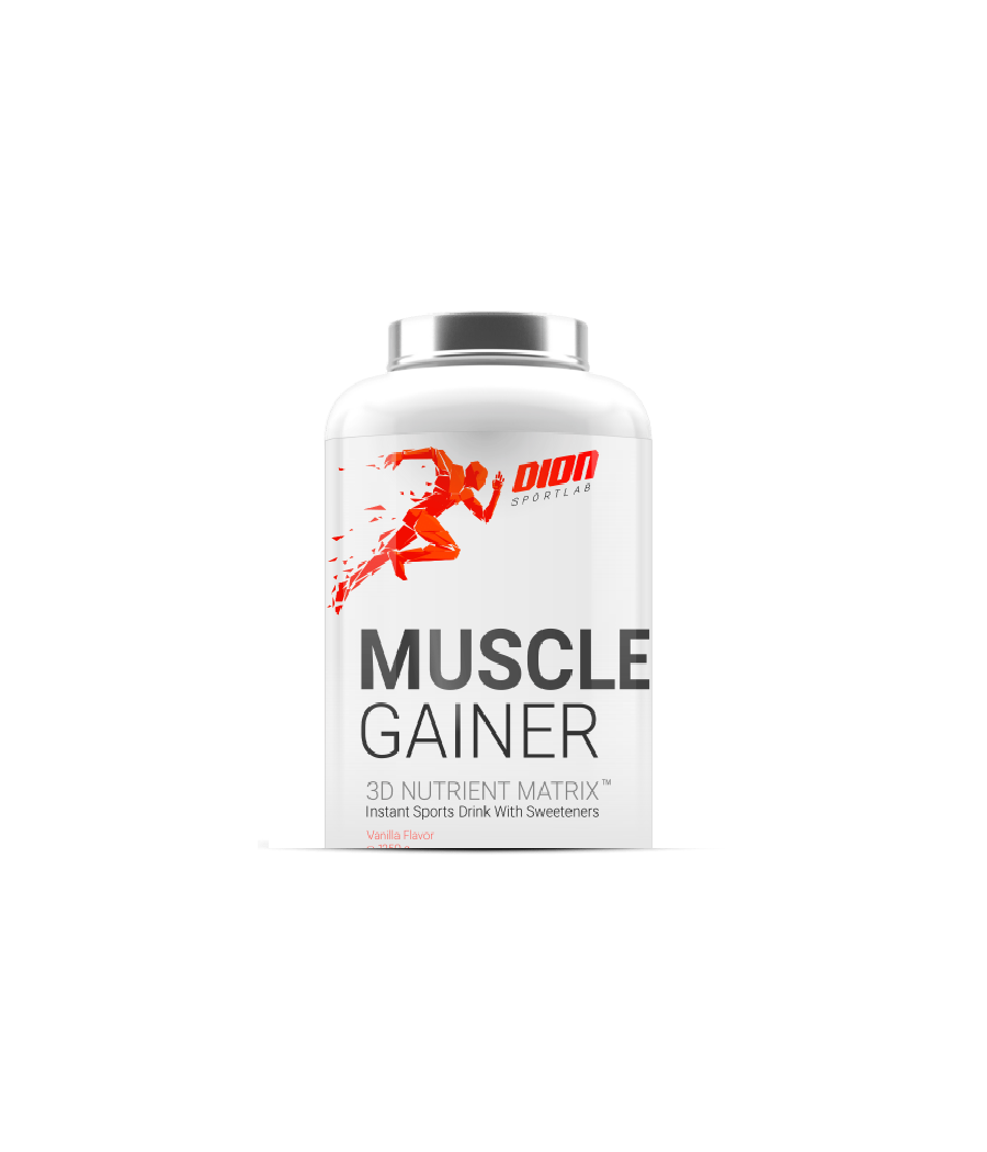 MUSCLE GAINER banana 1250 gr – низкокалорийный продукт от DION Sportlab, купить в Bombbar