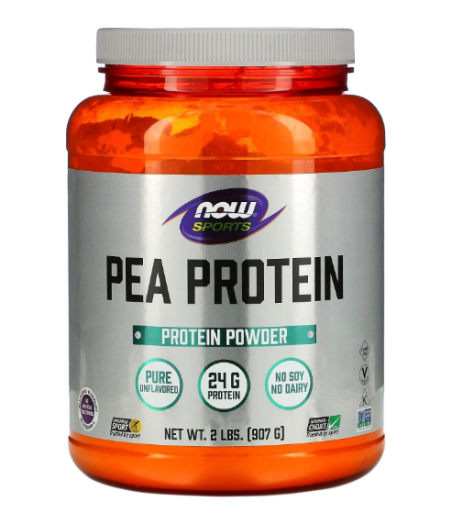 NOW Pea Protein, Maitseta - 907 g