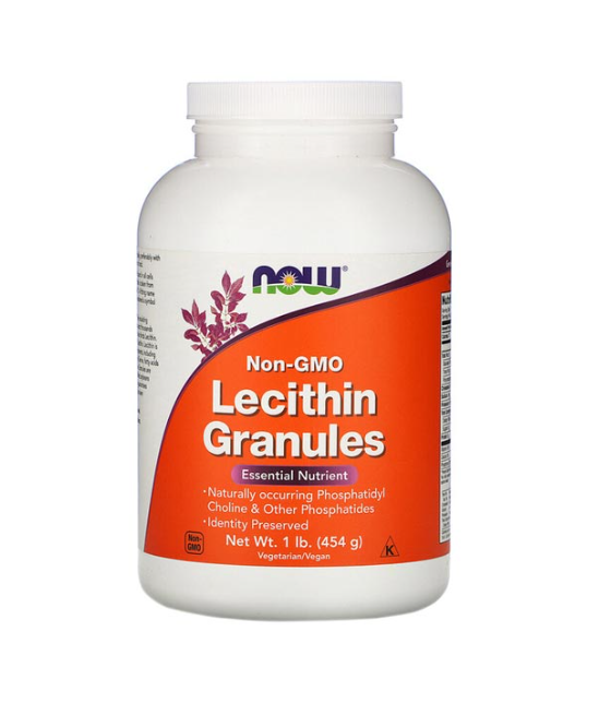 NOW Letsitiini graanulid Non-GMO - 454 grammi