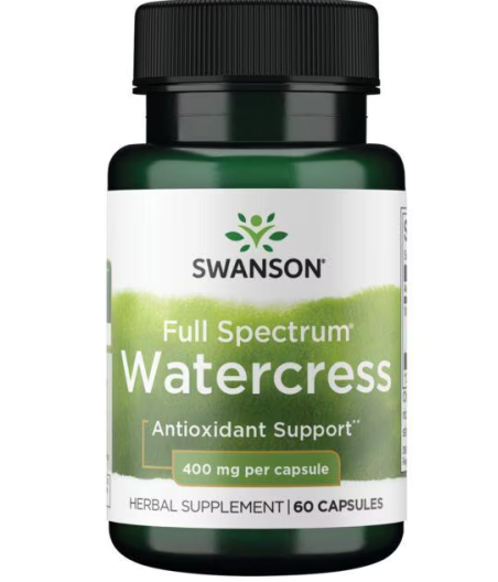 Swanson	Full Spectrum Watercress, 400mg - 60 caps