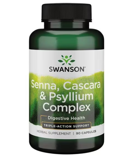 Swanson	Senna, Cascara & Psyllium Complex - 90 caps