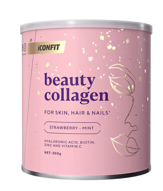 Kollageenipulber "Beauty Collagen" Maasika-Mündi Maitsega "ICONFIT", 300 g