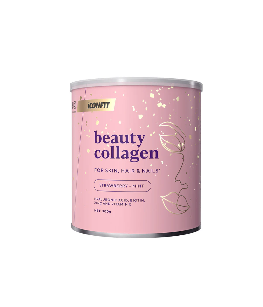 Kollageenipulber "Beauty Collagen" Maasika-Mündi Maitsega "ICONFIT", 300 g – madala kalorsusega toode firmalt ICONFIT, osta Bombbar-ist