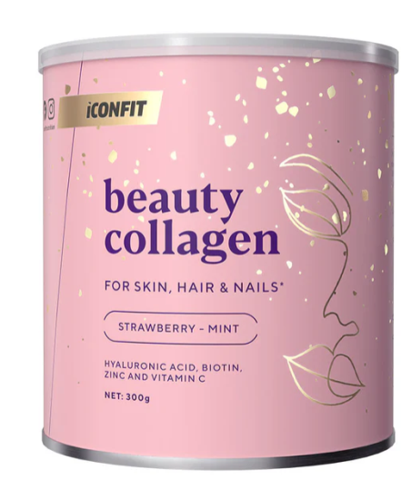 Kollageenipulber "Beauty Collagen" Maasika-Mündi Maitsega "ICONFIT", 300 g