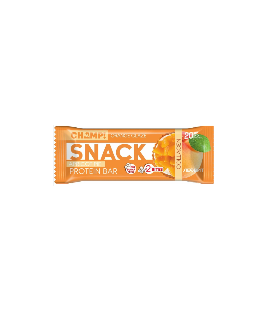 Protein Bar Champ! Snack "Apricot Pie", 40g - Леовит – low-calorie product from ЛЕОВИТ, buy in Bombbar