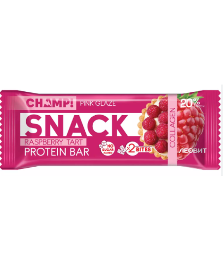 Protein Bar Champ! Snack "Raspberry Tart", 40g - Леовит