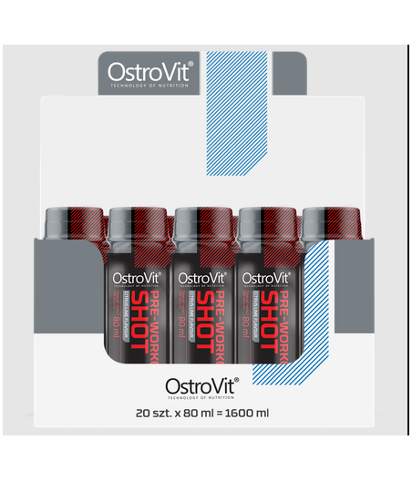 Pre-Workout Shot 80 ml "OstroVit", 20 x 80