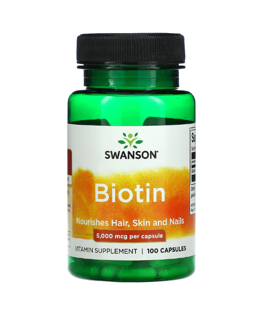 Swanson Biotin, 5000mcg -...