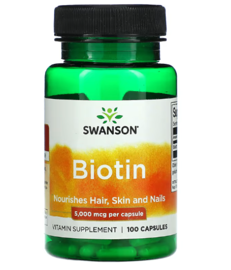 Biotiin, 5000 mcg "Swanson", 100 kapslit