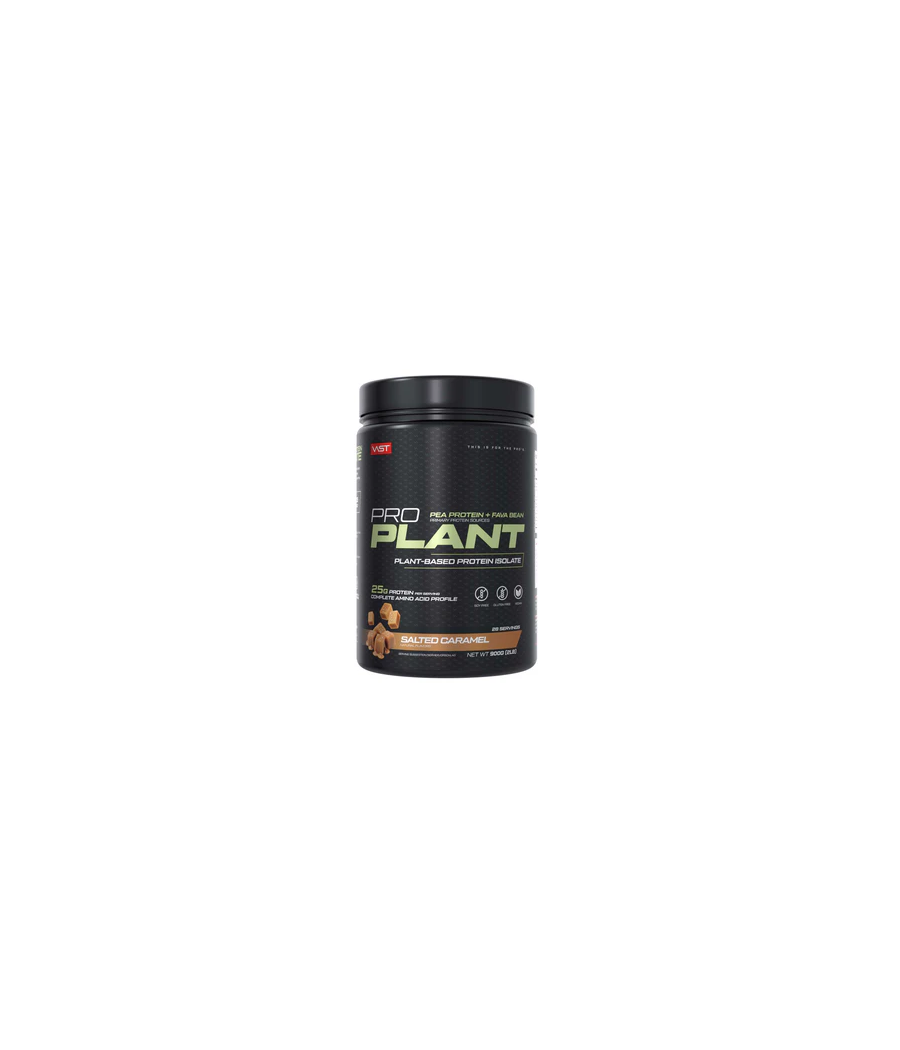 PRO PLANT Planted-Based Protein Isolate, 900g, Salted Caramel – низкокалорийный продукт от VAST, купить в Bombbar