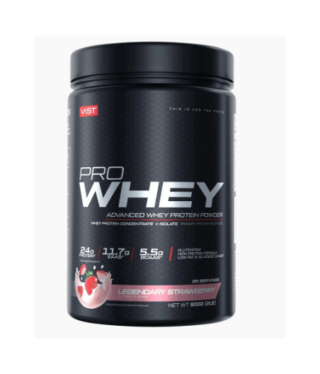 VAST PRO WHEY, 900g Dose, Strawberries and Cream