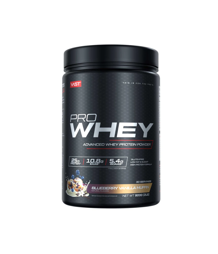 PRO WHEY mustika-vanilli muffin "VAST", 900 g – madala kalorsusega toode firmalt VAST, osta Bombbar-ist