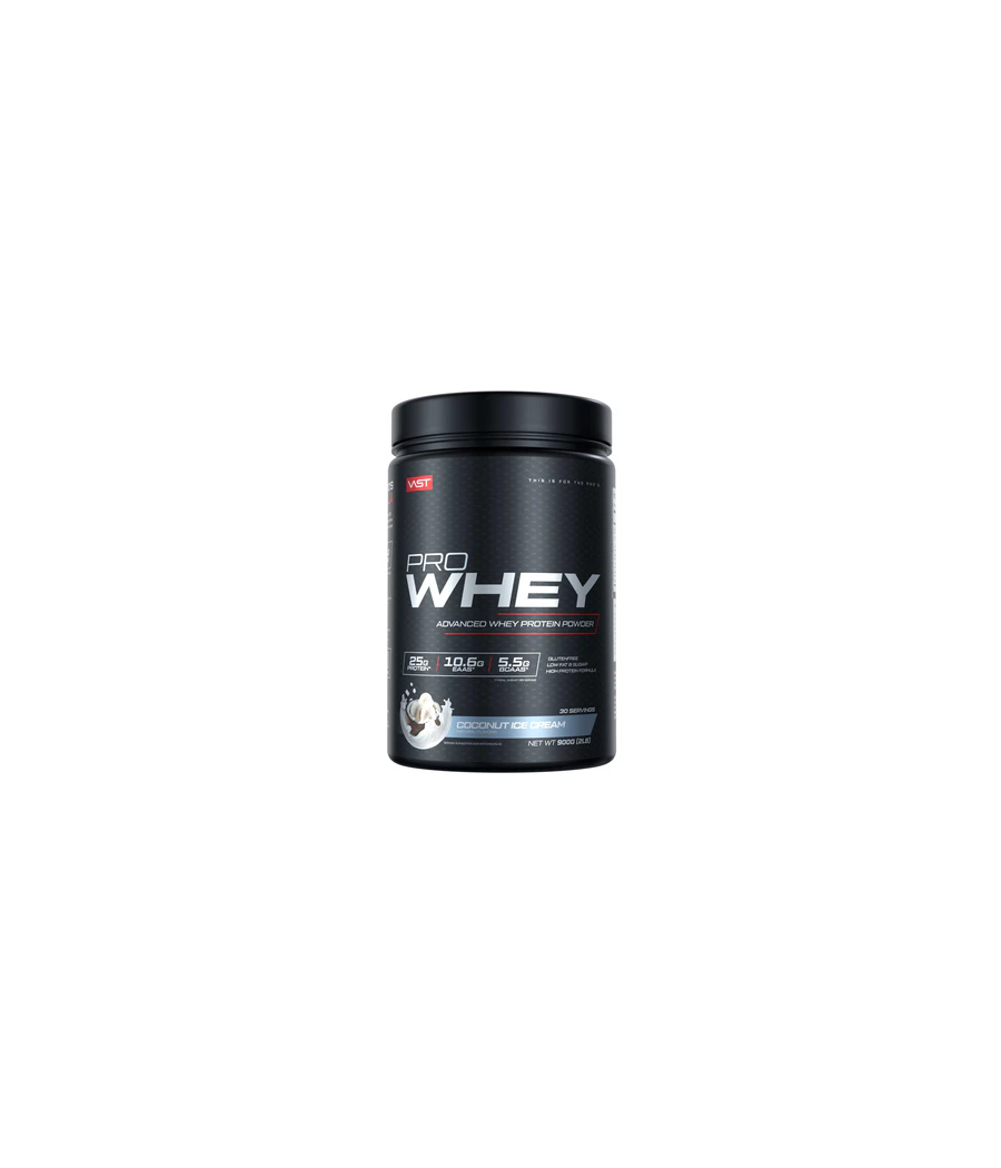 VAST PRO WHEY, 900g Dose, Coconut Ice Cream – низкокалорийный продукт от VAST, купить в Bombbar