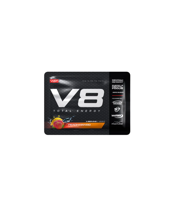 V8 Total Energy Preworkout Sample, Peach Mango 16,8g Sachet