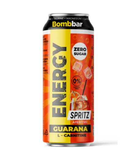 Energy Drink with Guarana L-Carnitine "Aperol Spritz", 500 ml - BOMBBAR