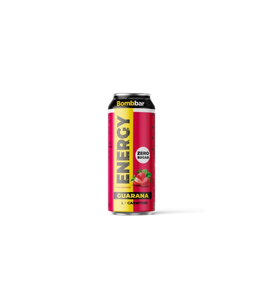 Energiajoog Guarana L-Karnitiin "Maasikas-Metsmaasikas", 500 ml - BOMBBAR – madala kalorsusega toode firmalt Bombbar, osta Bombbar-ist