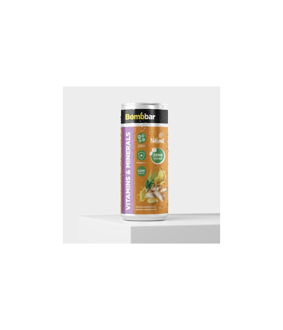 Lemonade with vitamins "Ginger-Lemongrass" Sugar-Free, 330 ml - BOMBBAR – low-calorie product from Bombbar, buy in Bombbar