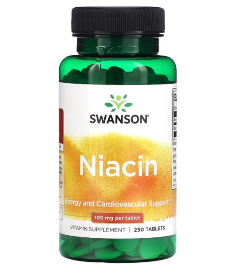 SWANSON Niatsiin, 100 mg - 250 tabletti