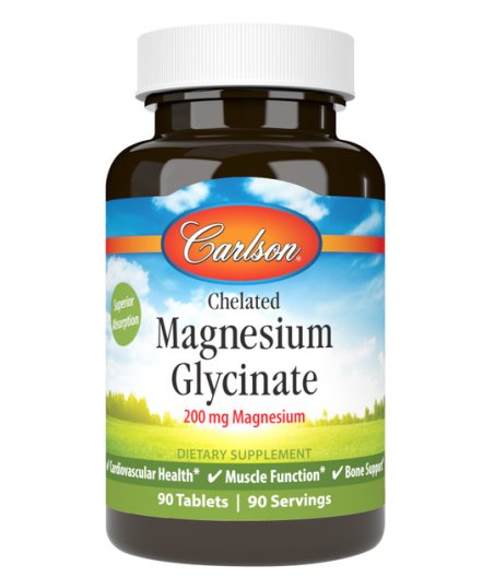 Kelaat-magnesium, 200 mg, N180, Carlson