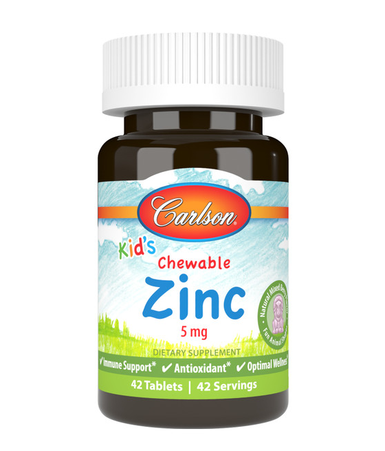 Kid's Chewable Zinc, Natural Mixed Berry, 84 tablets, Carlson