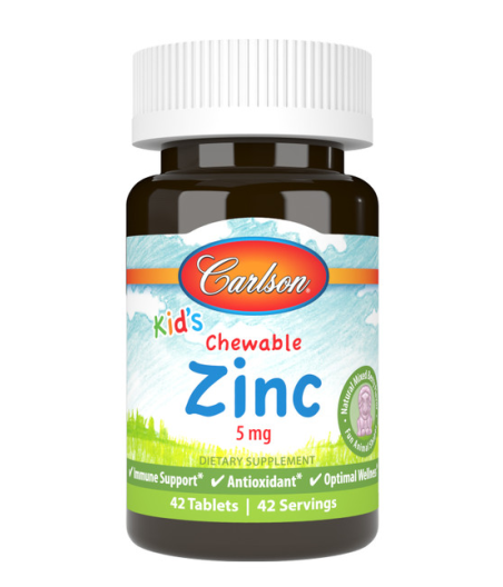 Kid's Chewable Zinc, Natural Mixed Berry, 84 tablets, Carlson