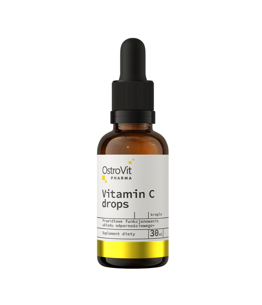 Vitamin C drops, 30 ml - OstroVit – low-calorie product from Ostrovit, buy in Bombbar