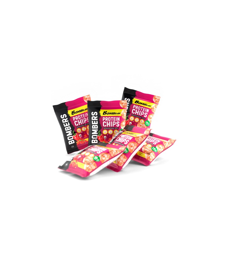 BOMBBAR Protein Chips "Sweet chili", 50 g – low-calorie product from Bombbar, buy in Bombbar