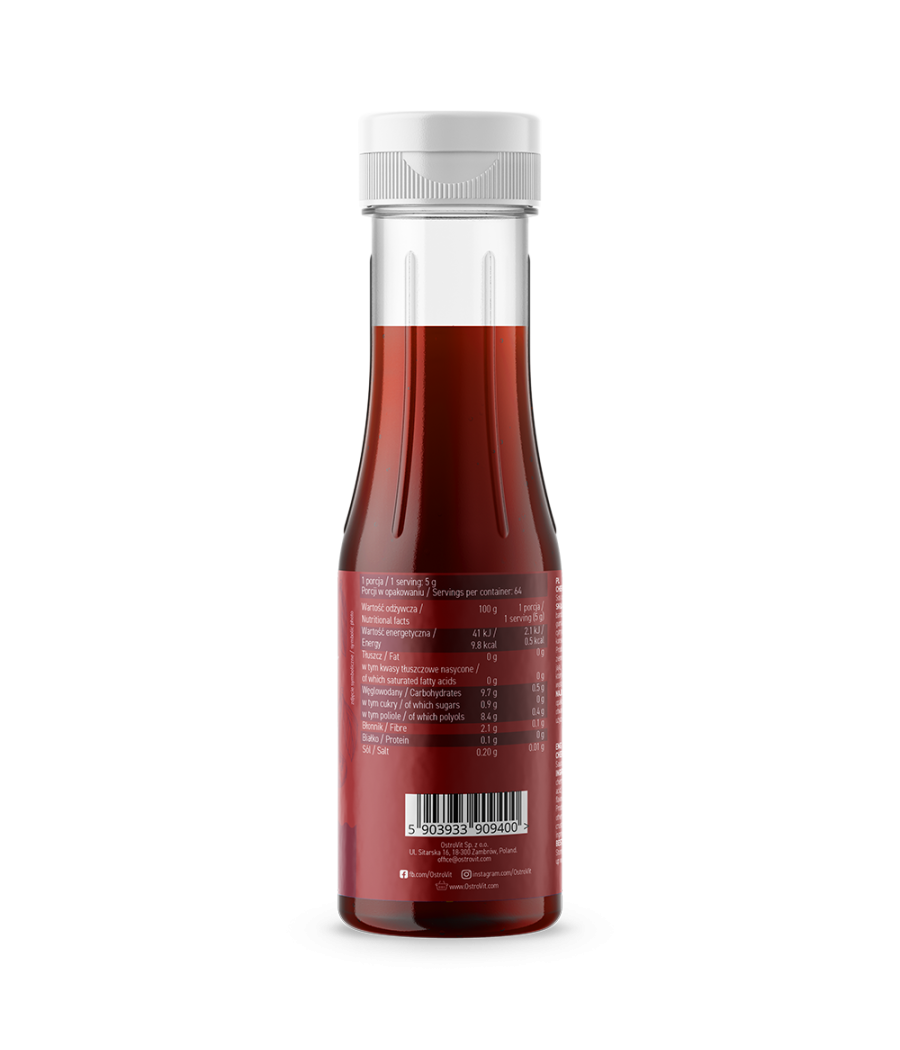 OSTROVIT Cherry Flavoured Sauce, 320 g – low-calorie product from Ostrovit, buy in Bombbar