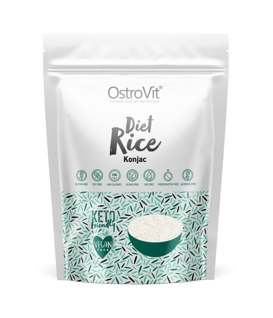 OSTROVIT Diet Rice Konjac, 400 g – low-calorie product from Ostrovit, buy in Bombbar