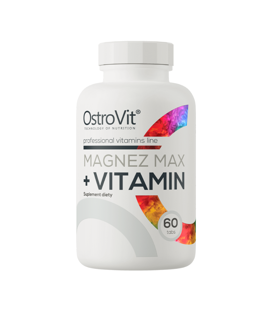 OSTROVIT Magnesium MAX + Vitamin 60 таблеток – низкокалорийный продукт от Ostrovit, купить в Bombbar