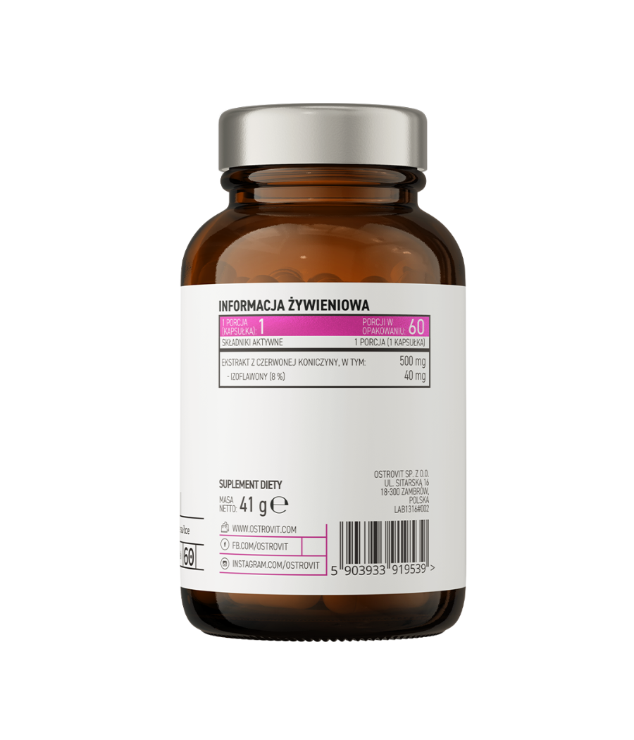 OSTROVIT Pharma Red Clover 60 capslit – madala kalorsusega toode firmalt Ostrovit, osta Bombbar-ist