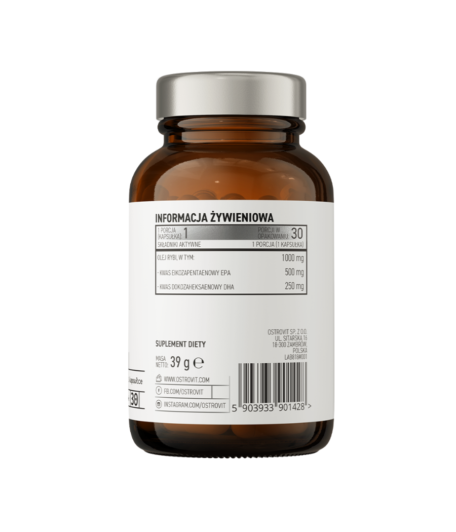 OSTROVIT  Pharma Omega 3 500/250 30 softgeelid – madala kalorsusega toode firmalt Ostrovit, osta Bombbar-ist