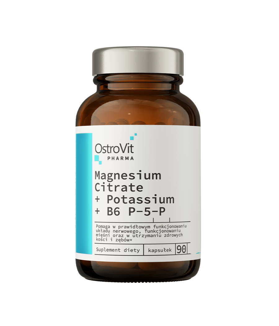 OSTROVIT PHARMA Magnesium Citrate + Potassium + B6 P-5-P 90 capslit – madala kalorsusega toode firmalt Ostrovit, osta Bombbar-ist